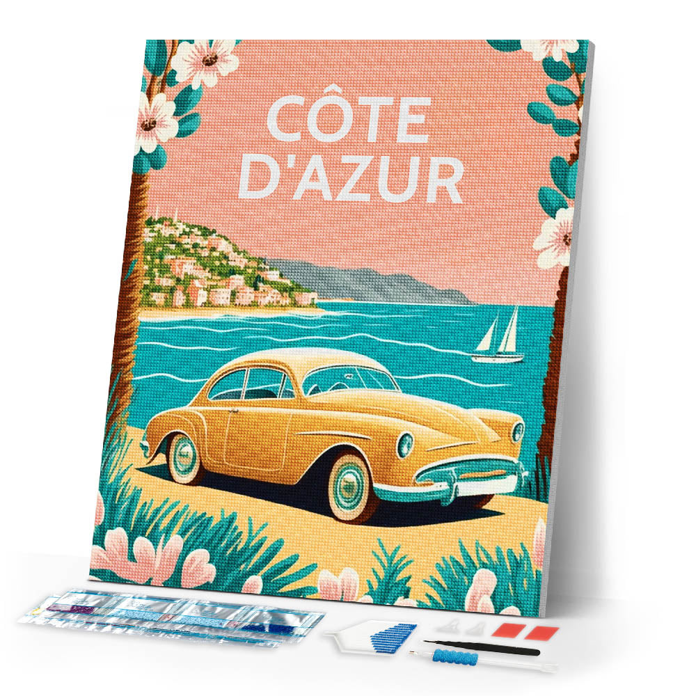 Diamond Painting - Travel Poster Côte d'Azur