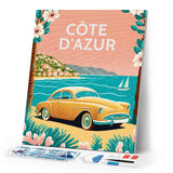Diamond Painting - Travel Poster Côte d'Azur