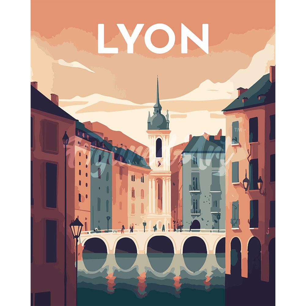 Diamond Painting - Travel Poster Lyon