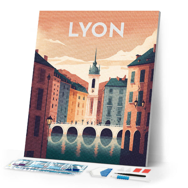 Diamond Painting - Travel Poster Lyon