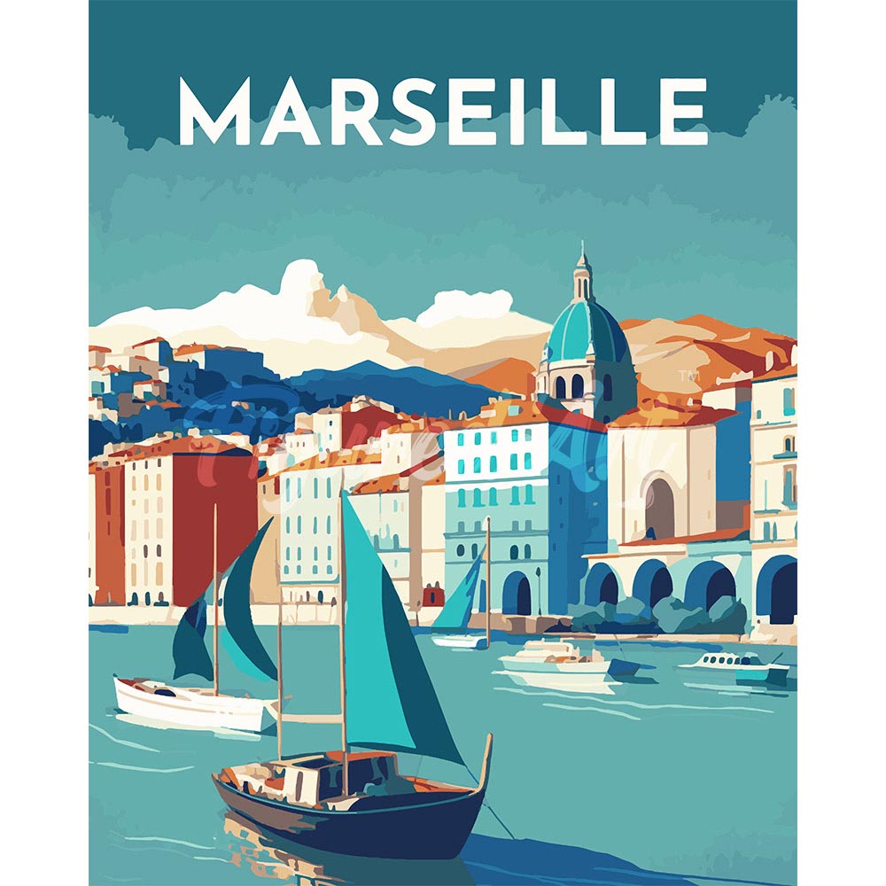 Diamond Painting - Travel Poster Marseille