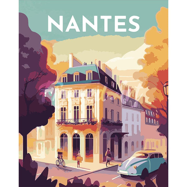 Diamond Painting - Travel Poster Nantes