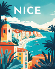 Load image into Gallery viewer, Diamond Painting - Travel Poster Nice