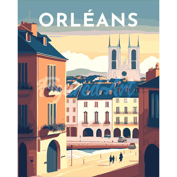 Diamond Painting - Travel Poster Orleans