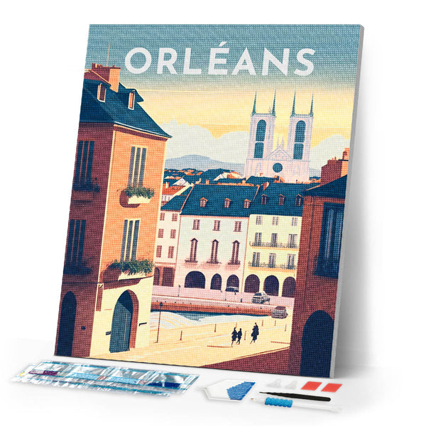 Diamond Painting - Travel Poster Orleans