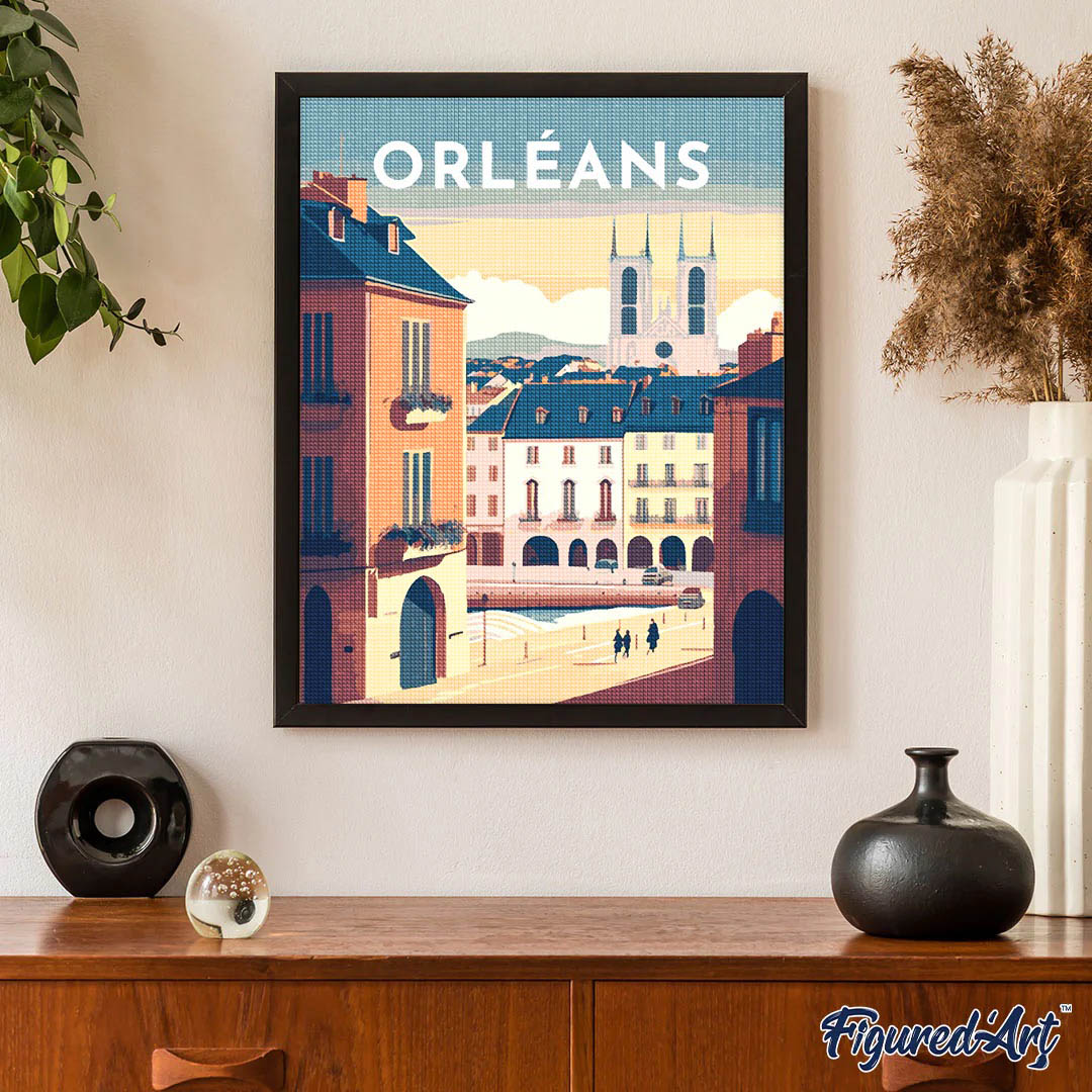 Diamond Painting - Travel Poster Orleans
