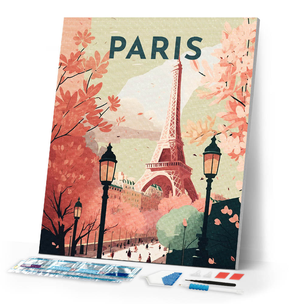 Diamond Painting - Travel Poster Paris 2