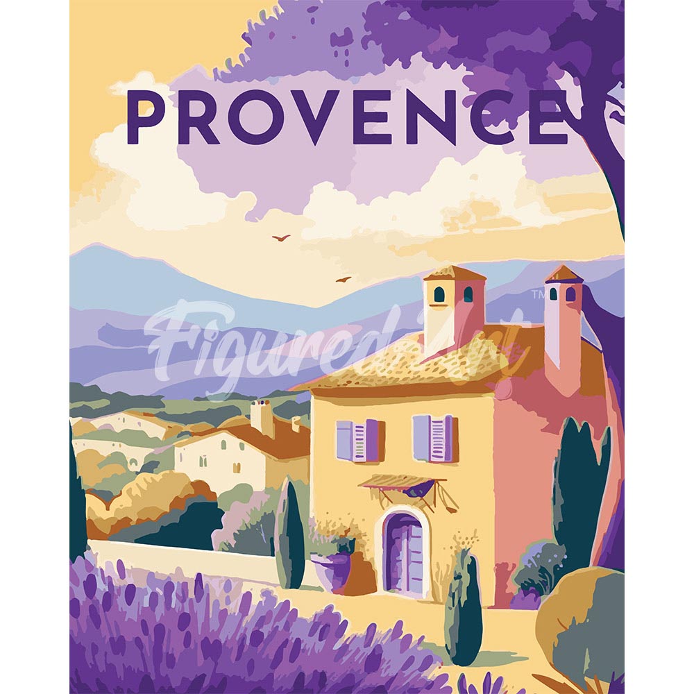 Diamond Painting - Travel Poster Provence
