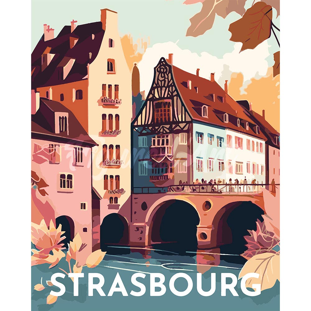 Diamond Painting - Travel Poster Strasbourg