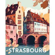 Load image into Gallery viewer, Diamond Painting - Travel Poster Strasbourg