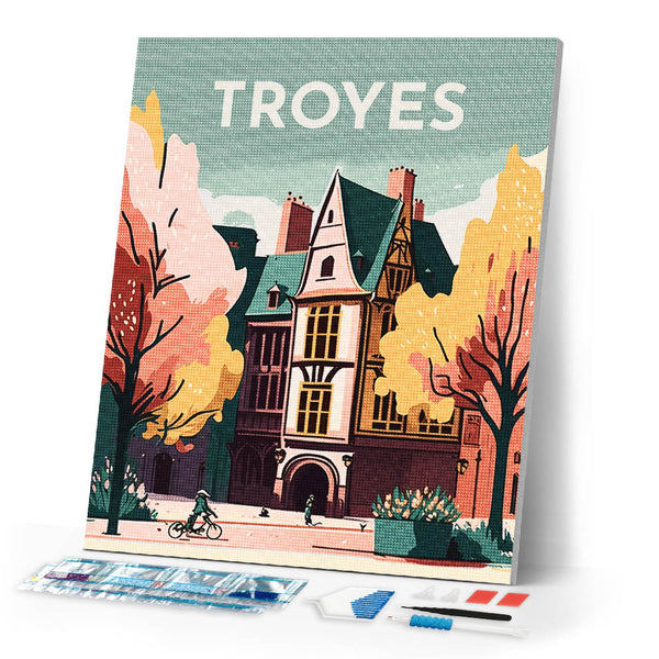 Diamond Painting - Travel Poster Troyes