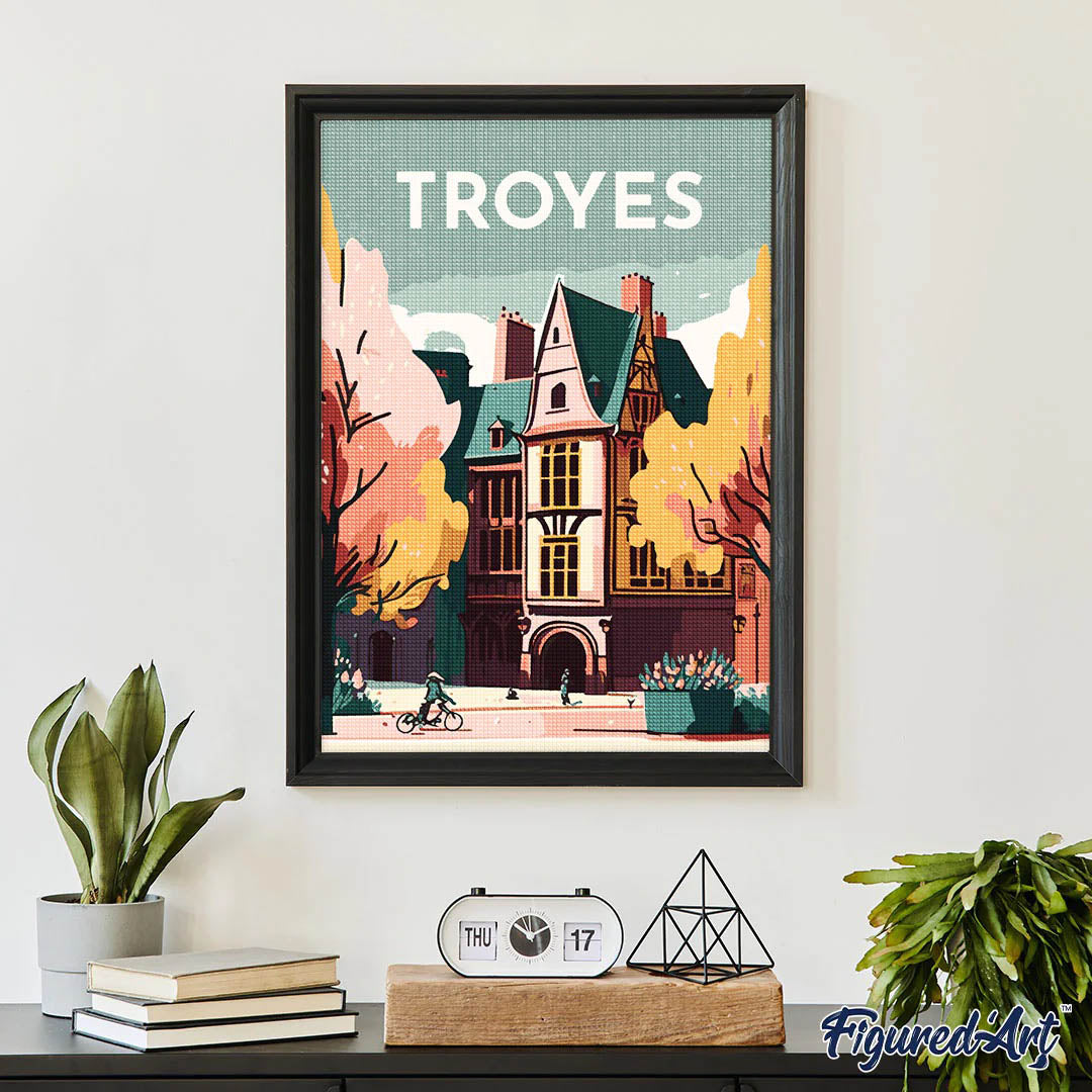 Diamond Painting - Travel Poster Troyes