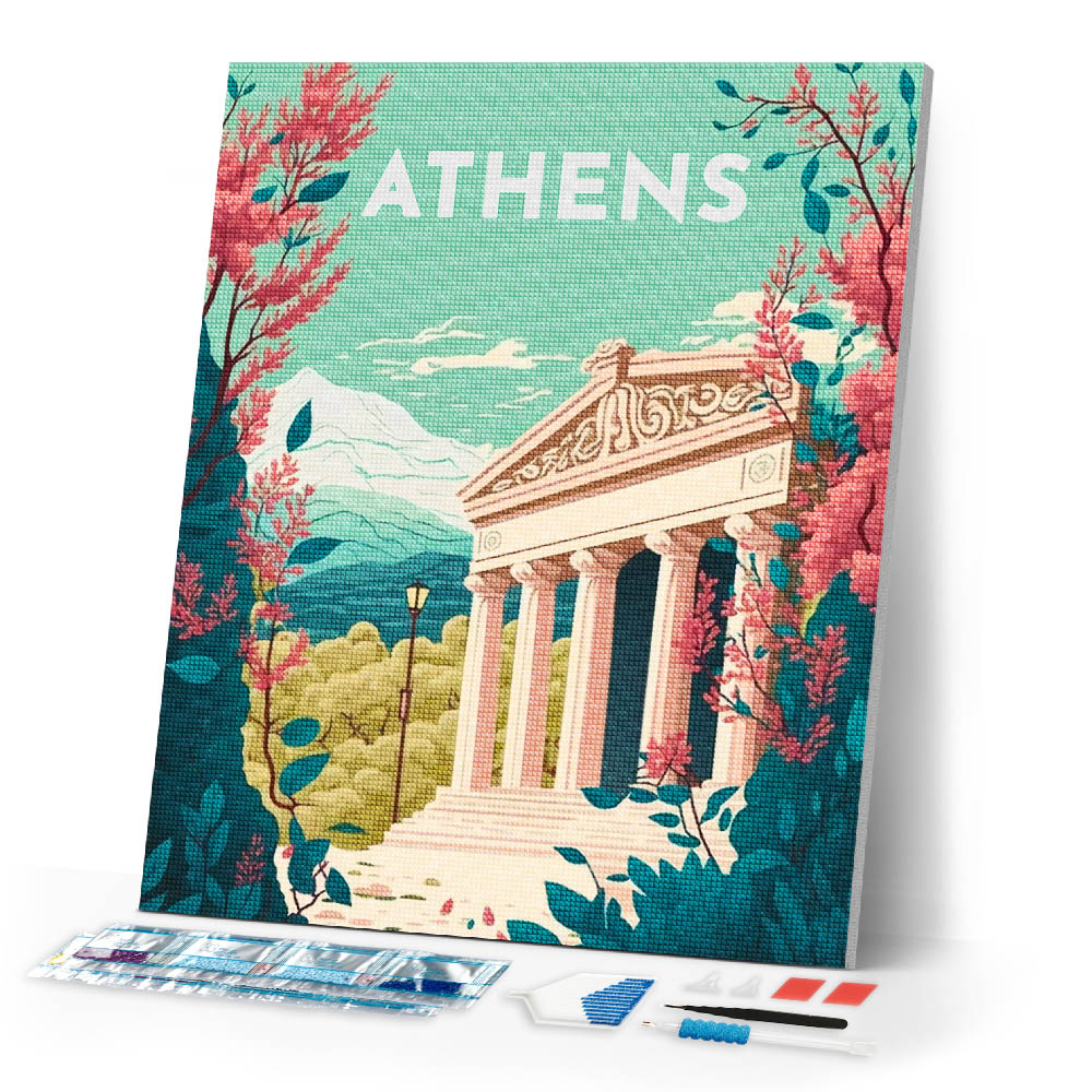 Diamond Painting - Travel Poster Athens