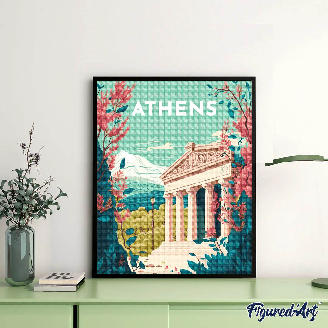 Diamond Painting - Travel Poster Athens