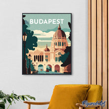 Load image into Gallery viewer, Diamond Painting - Travel Poster Budapest