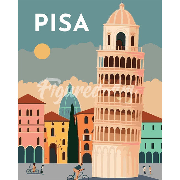 Diamond Painting - Travel Poster Pisa