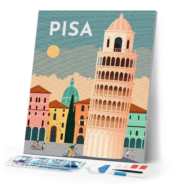 Diamond Painting - Travel Poster Pisa