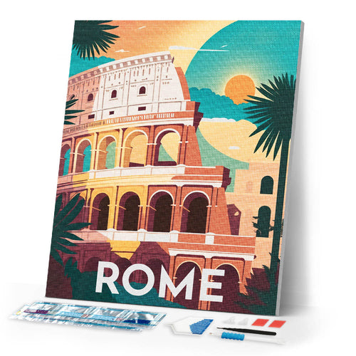 Diamond Painting - Travel Poster Rome