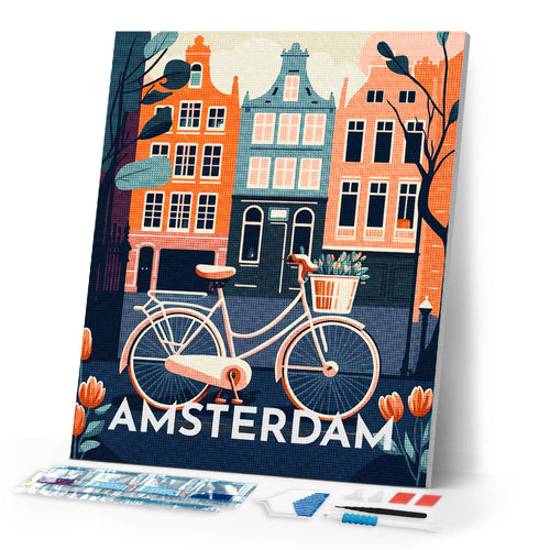 Diamond Painting - Travel Poster Amsterdam