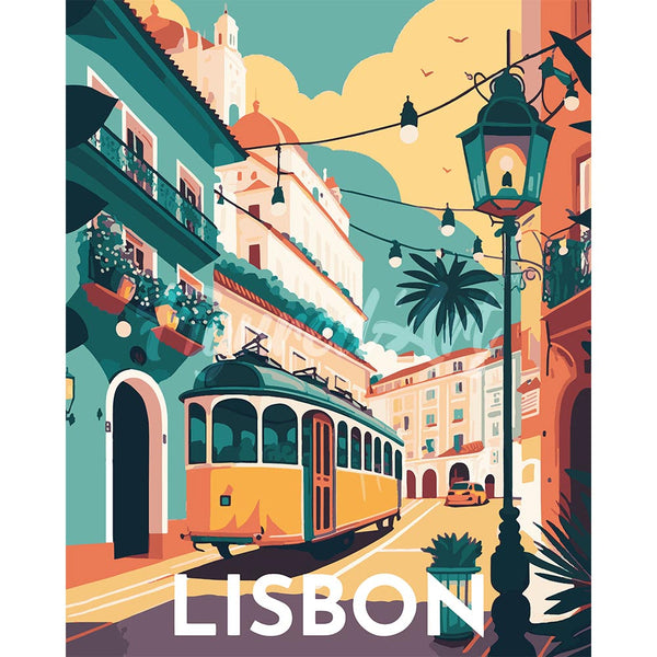 Diamond Painting - Travel Poster Lisbon