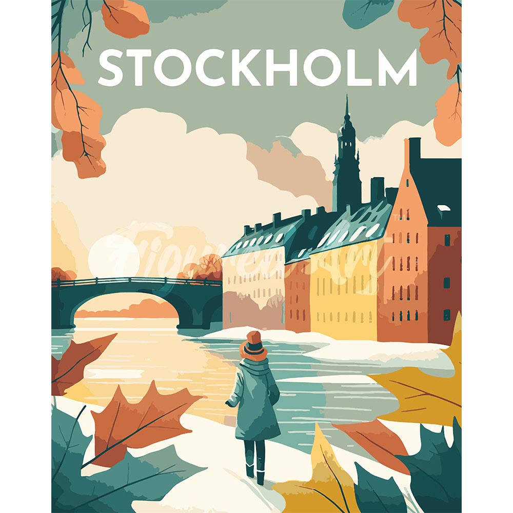 Diamond Painting - Travel Poster Stockholm