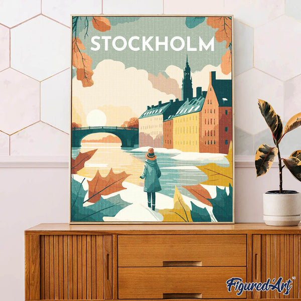 Diamond Painting - Travel Poster Stockholm