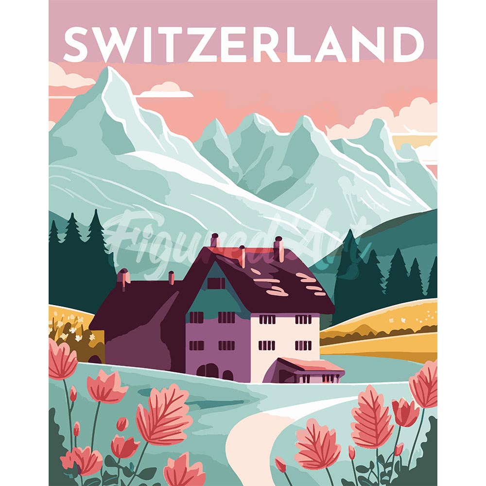 Diamond Painting - Travel Poster Lucerne