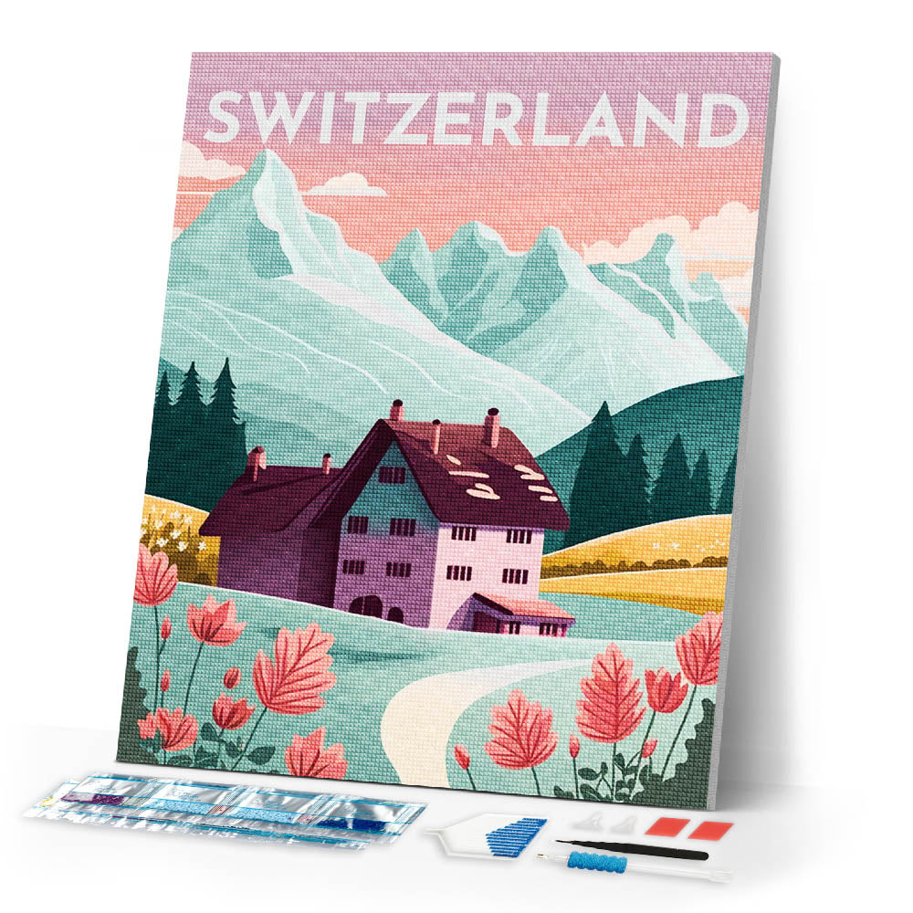 Diamond Painting - Travel Poster Lucerne