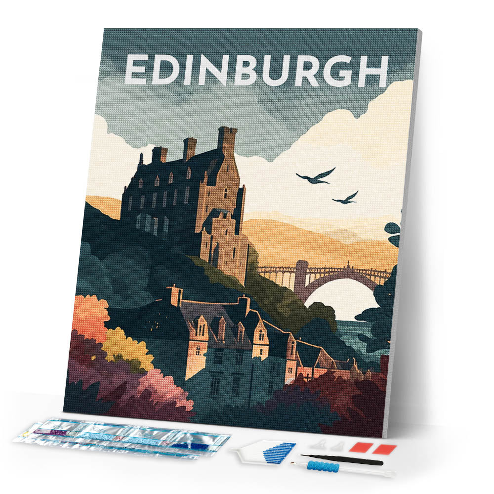 Diamond Painting - Travel Poster Edinburgh