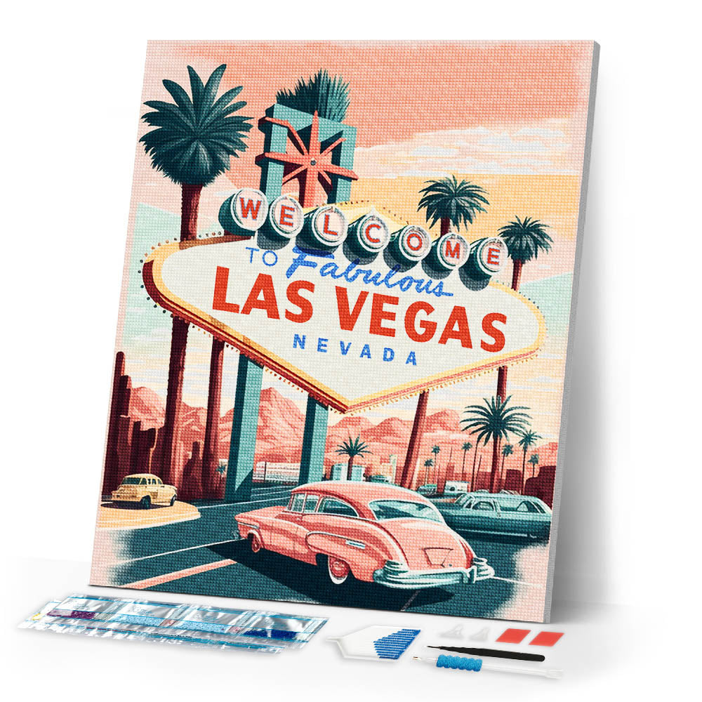 Diamond Painting - Travel Poster Las Vegas – Figured'Art