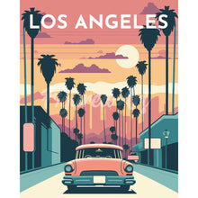Load image into Gallery viewer, Diamond Painting - Travel Poster Los Angeles