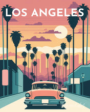 Load image into Gallery viewer, Diamond Painting - Travel Poster Los Angeles