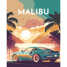 Load image into Gallery viewer, Diamond Painting - Travel Poster Malibu