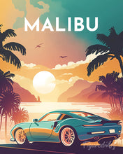 Load image into Gallery viewer, Diamond Painting - Travel Poster Malibu