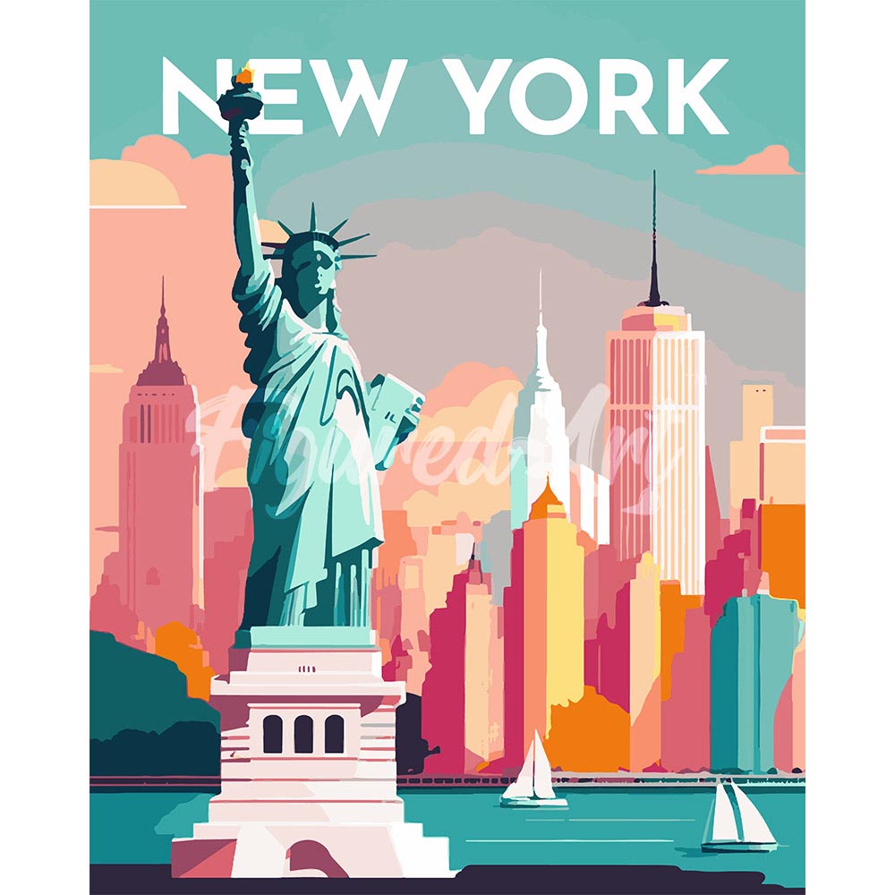 Diamond Painting - Travel Poster New York