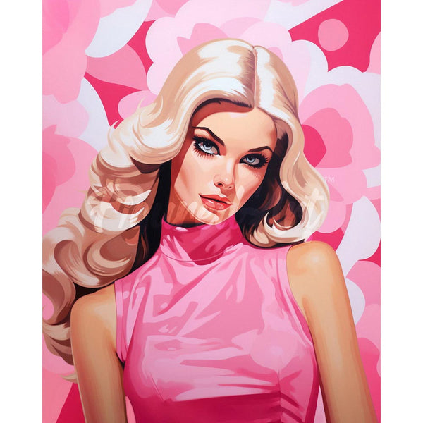 Diamond Painting - Blonde Diva in Pink