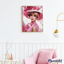 Load image into Gallery viewer, Diamond Painting - Diva in a Pink Chapeau