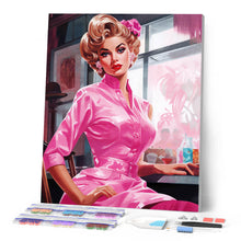 Load image into Gallery viewer, Diamond Painting - Vintage Pink Diva