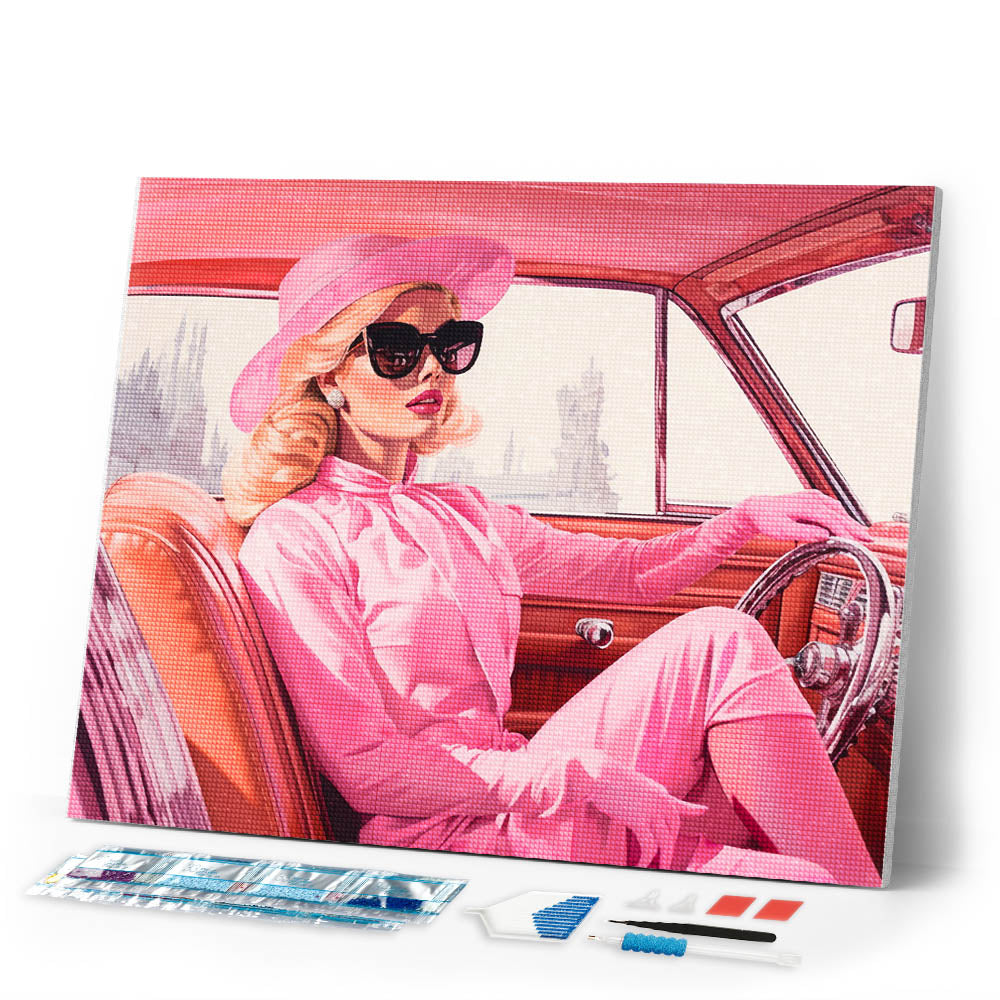 Diamond Painting - Diva's Pink Joyride