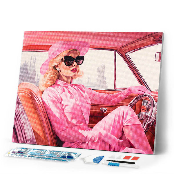 Diamond Painting - Diva's Pink Joyride