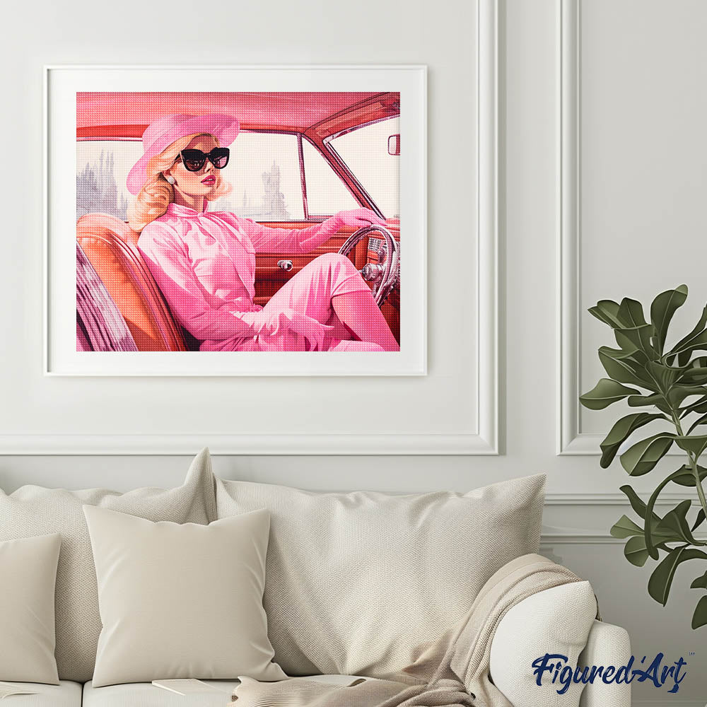 Diamond Painting - Diva's Pink Joyride