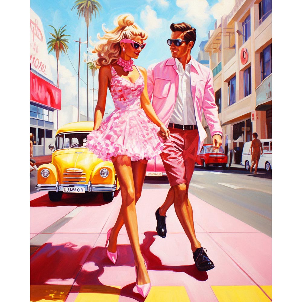 Diamond Painting - Pink Street Romance