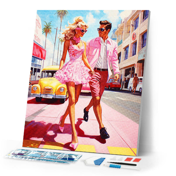 Diamond Painting - Pink Street Romance