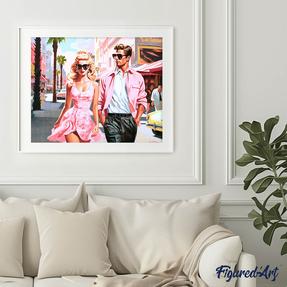 Diamond Painting - Hollywood Love in Pink