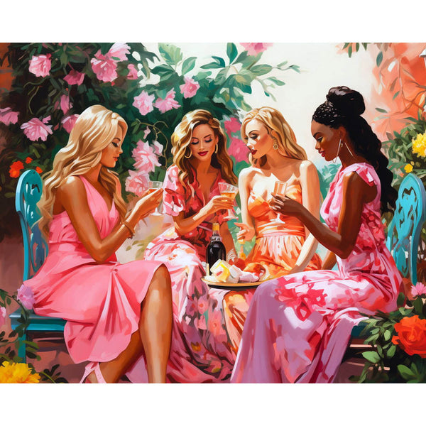Diamond Painting - Divas' Toast in the Garden