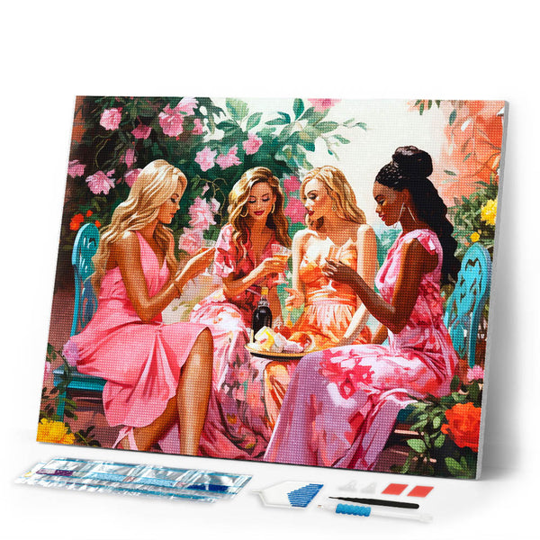Diamond Painting - Divas' Toast in the Garden