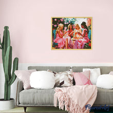 Load image into Gallery viewer, Diamond Painting - Divas&#39; Toast in the Garden