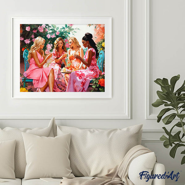 Diamond Painting - Divas' Toast in the Garden