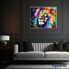 Load image into Gallery viewer, Diamond Painting - Colorful Abstract Lion