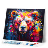 Diamond Painting - Colorful Abstract Bear